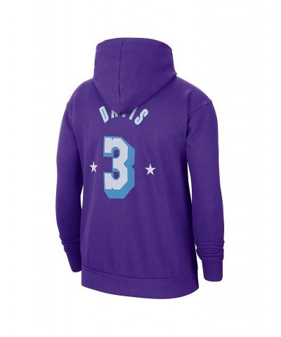 Men's Anthony Davis Purple Los Angeles Lakers 2021/22 City Edition Name and Number Pullover Hoodie $29.04 Sweatshirt