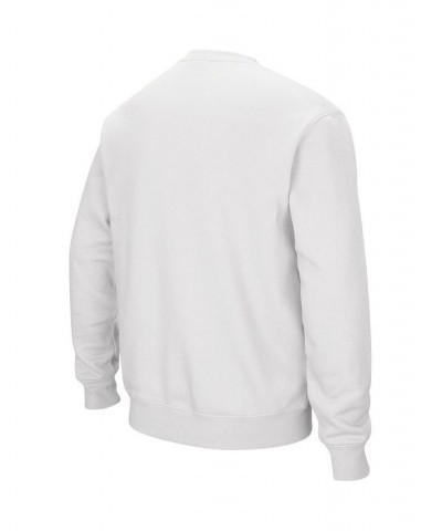 Men's White Oklahoma State Cowboys Arch & Logo Crew Neck Sweatshirt $28.19 Sweatshirt