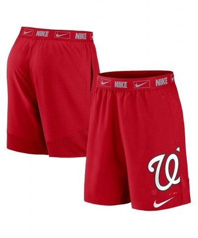 Men's Red Washington Nationals Bold Express Performance Shorts $23.65 Shorts