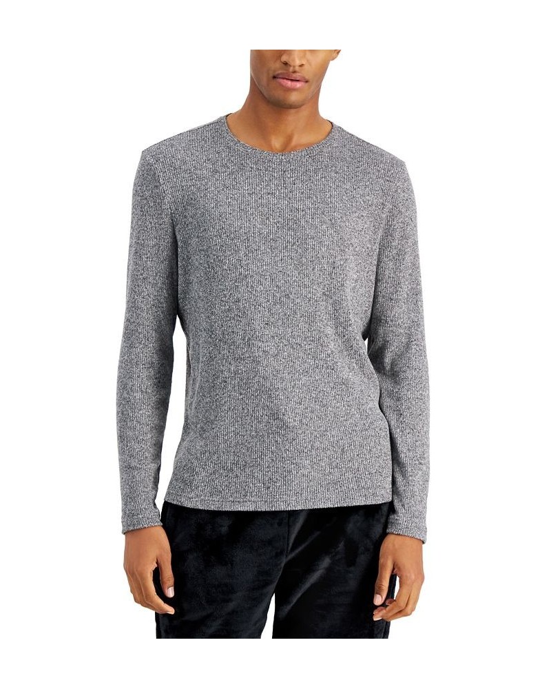 Men's Textured Crewneck Sweater Black $13.68 Sweaters