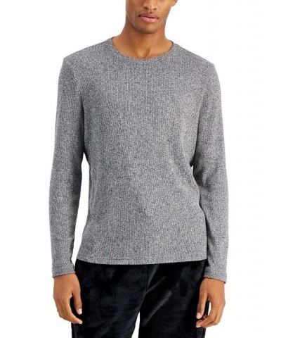 Men's Textured Crewneck Sweater Black $13.68 Sweaters