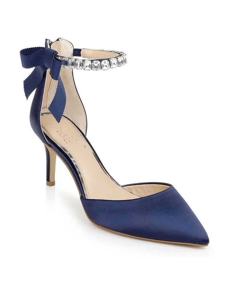 Women's Jaycee Evening Pump Blue $59.34 Shoes