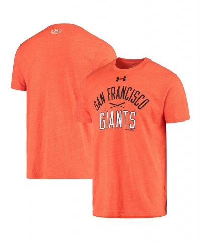 Men's Orange San Francisco Giants Crossed Bat Tri-Blend Performance T-shirt $32.50 T-Shirts