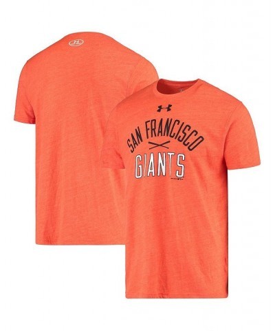 Men's Orange San Francisco Giants Crossed Bat Tri-Blend Performance T-shirt $32.50 T-Shirts