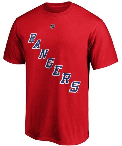 Men's Alexis Lafrenivre Red New York Rangers Authentic Stack Name and Number T-shirt $15.98 T-Shirts