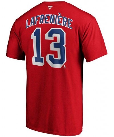 Men's Alexis Lafrenivre Red New York Rangers Authentic Stack Name and Number T-shirt $15.98 T-Shirts