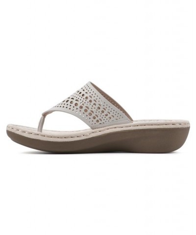 Women's Compact Thong Comfort Sandal White $28.98 Shoes