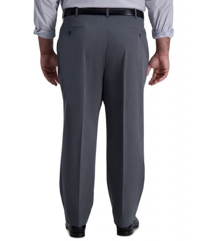 Men's Big & Tall Iron Free Premium Khaki Classic-Fit Flat Front Pant Char. Htr $23.10 Pants