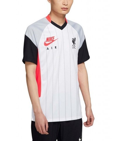 Men's White Liverpool 2020/21 Fourth Stadium Air Max Replica Jersey $49.00 Jersey