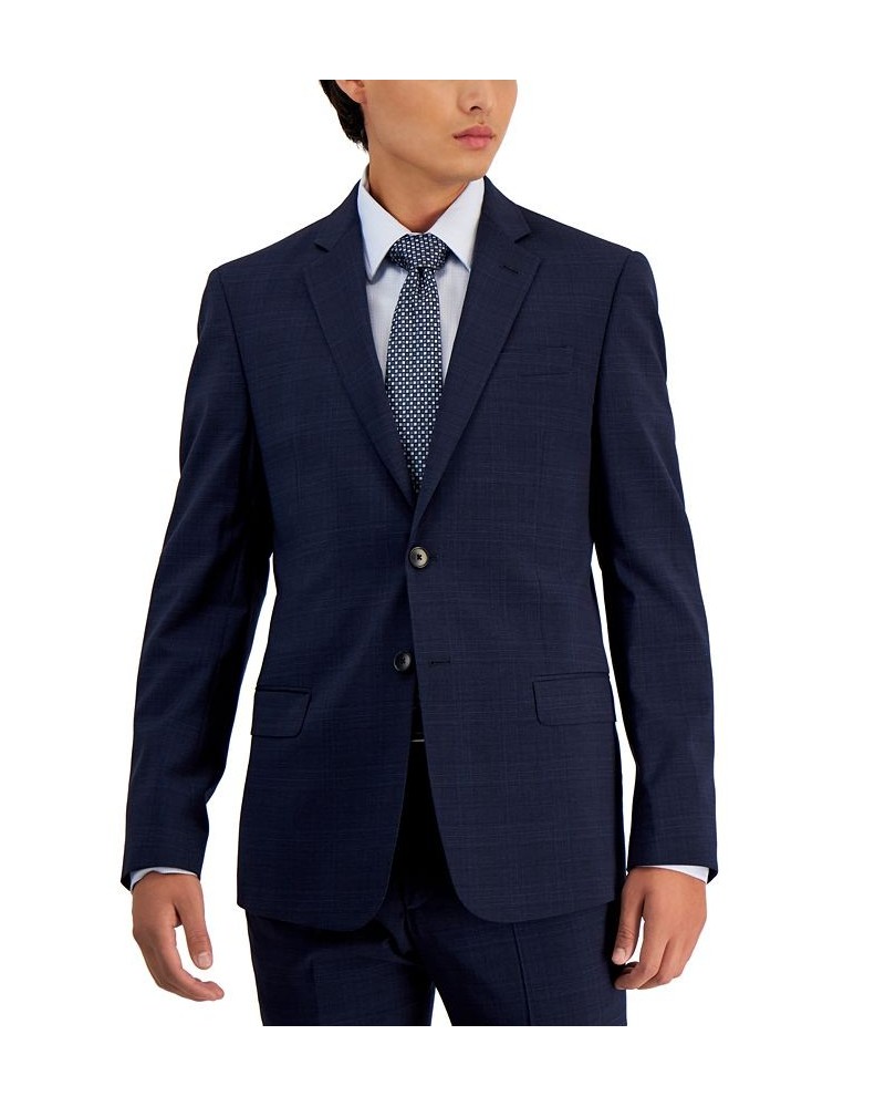 Armani Exchange Men's Slim-Fit Wool Suit Separate Jacket PD02 $129.80 Suits