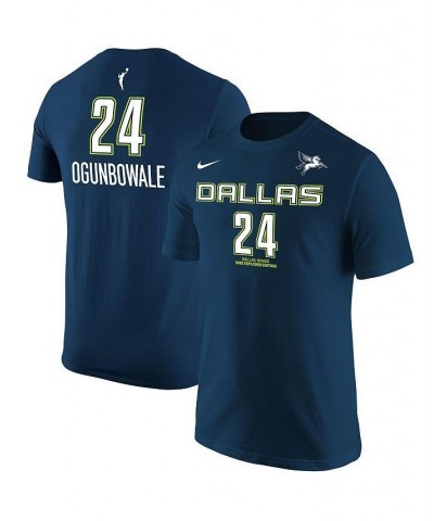 Men's Arike Ogunbowale Navy Dallas Wings Explorer Edition Name and Number T-shirt $19.80 T-Shirts