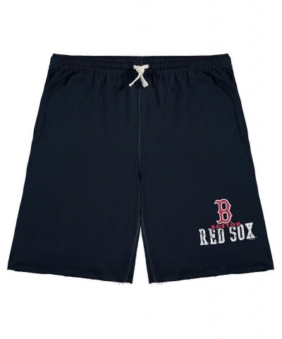 Men's Navy Boston Red Sox Big and Tall French Terry Shorts $33.59 Shorts