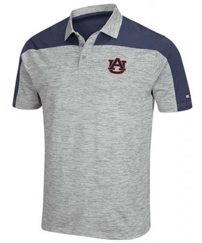 Men's Gray-Navy Auburn Tigers Einstein Polo $22.55 Polo Shirts