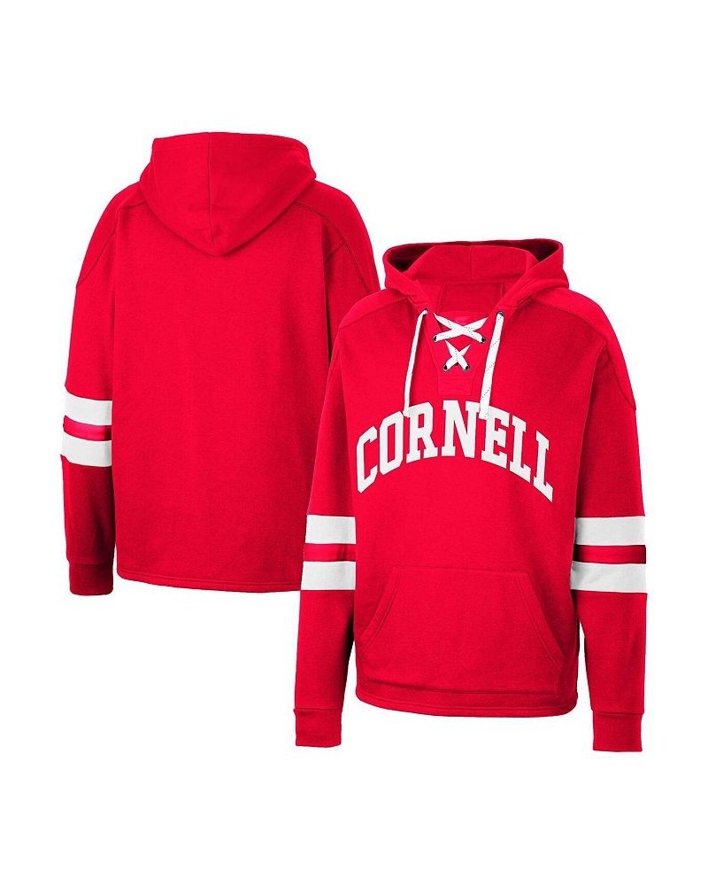 Men's Red Cornell Big Red Lace-Up 4.0 Pullover Hoodie $34.50 Sweatshirt