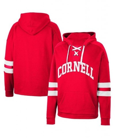 Men's Red Cornell Big Red Lace-Up 4.0 Pullover Hoodie $34.50 Sweatshirt