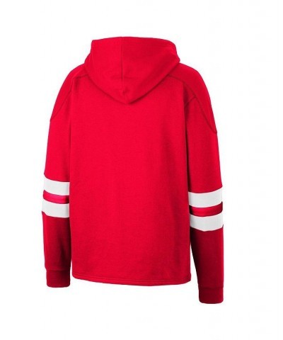 Men's Red Cornell Big Red Lace-Up 4.0 Pullover Hoodie $34.50 Sweatshirt