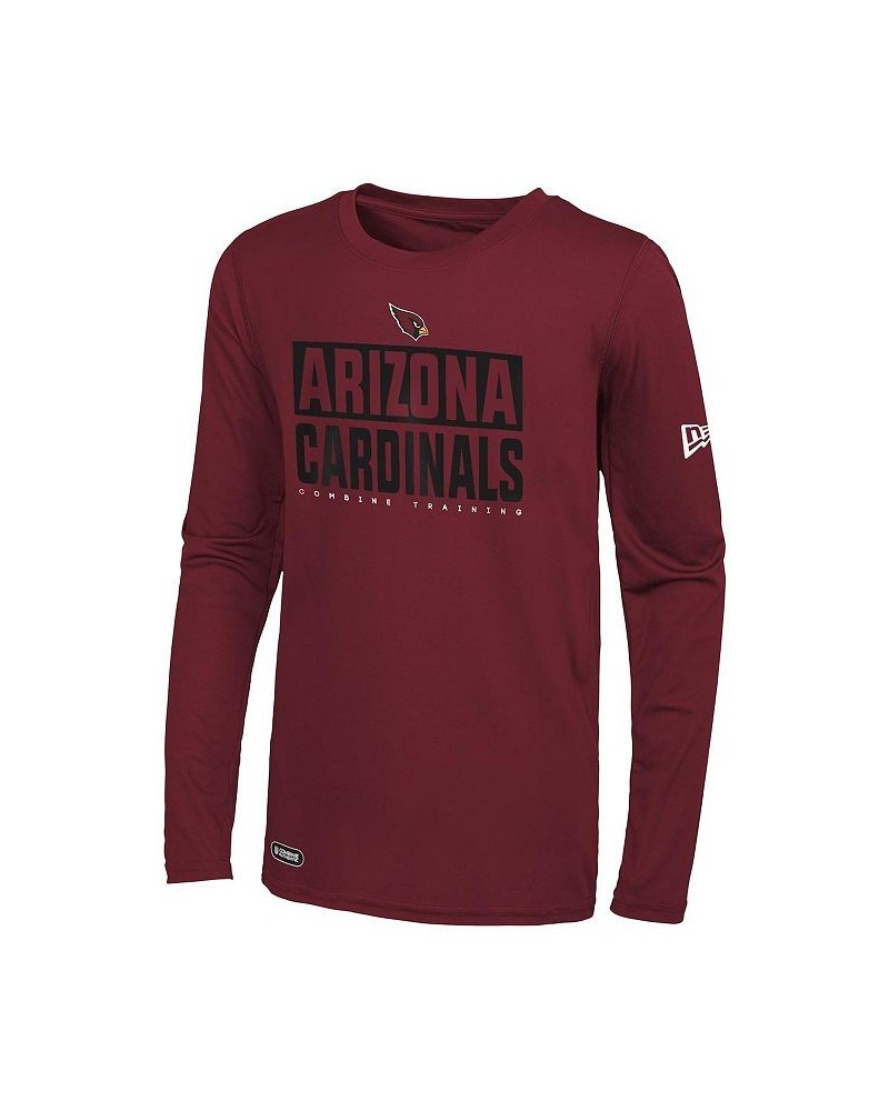 Men's Cardinal Arizona Cardinals Combine Authentic Offsides Long Sleeve T-shirt $19.78 T-Shirts