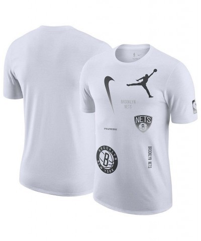 Men's Brand White Brooklyn Nets Courtside Statement Edition Max90 T-shirt $23.40 T-Shirts