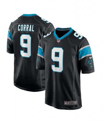 Men's Matt Corral Black Carolina Panthers 2022 NFL Draft Pick Player Game Jersey $54.60 Jersey