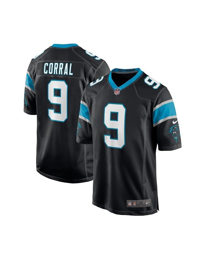 Men's Matt Corral Black Carolina Panthers 2022 NFL Draft Pick Player Game Jersey $54.60 Jersey