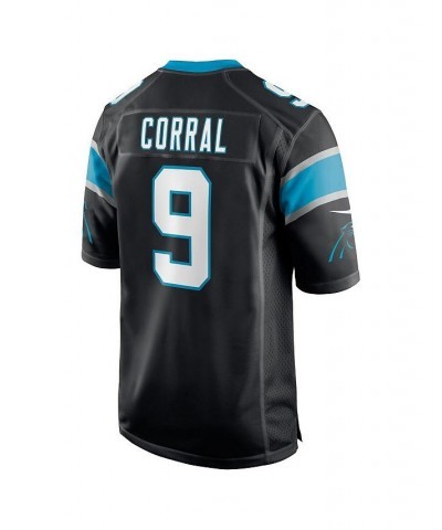 Men's Matt Corral Black Carolina Panthers 2022 NFL Draft Pick Player Game Jersey $54.60 Jersey