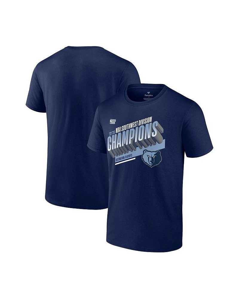 Men's Branded Navy Memphis Grizzlies 2023 Southwest Division Champions Locker Room T-shirt $29.99 T-Shirts