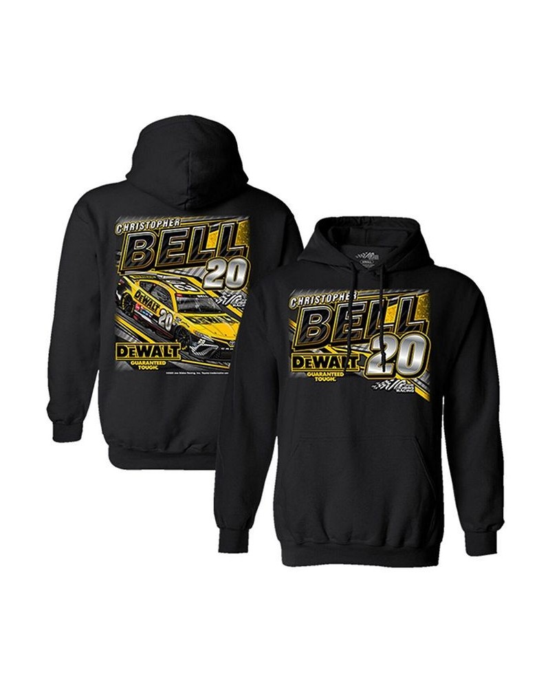 Men's Black Christopher Bell 2023 20 DeWalt Pullover Hoodie $38.24 Sweatshirt