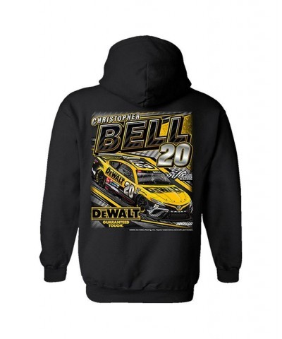 Men's Black Christopher Bell 2023 20 DeWalt Pullover Hoodie $38.24 Sweatshirt