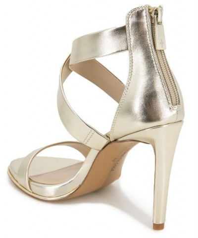 Women's Brooke Cross Dress Sandals Gold $56.40 Shoes