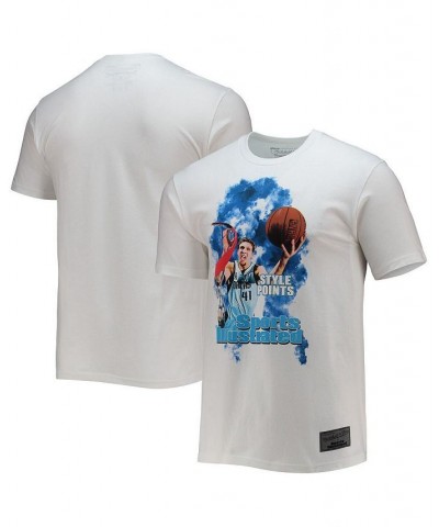 Men's Mitchell and Ness x Sports Illustrated Dirk Nowitzki White Dallas Mavericks Player T-shirt $18.92 T-Shirts