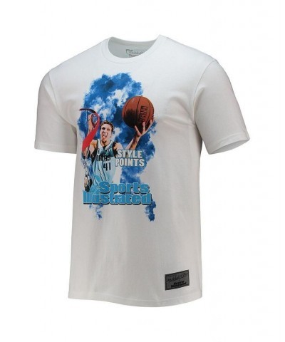 Men's Mitchell and Ness x Sports Illustrated Dirk Nowitzki White Dallas Mavericks Player T-shirt $18.92 T-Shirts