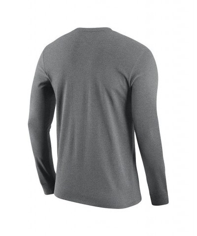 Men's Brand Heather Gray Michigan Wolverines Basketball Long Sleeve T-shirt $20.50 T-Shirts