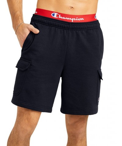 Men's Powerblend 8" Cargo Shorts Blue $17.20 Shorts