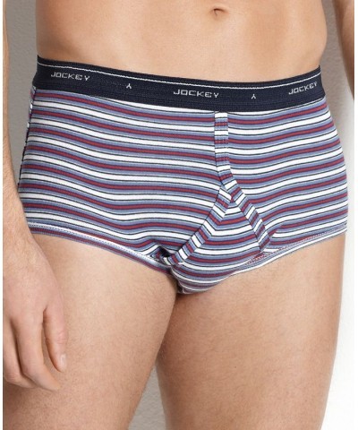 Men's Classic Collection Full-Rise Briefs 4-Pack Underwear Stripe/Red/Blue Assorted $14.68 Underwear