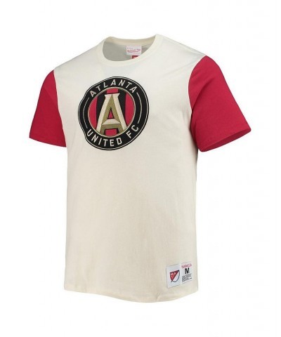 Men's Cream Atlanta United FC Color Block T-shirt $23.65 T-Shirts