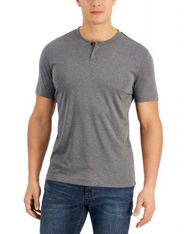 Men's Solid Henley Gray $10.39 T-Shirts