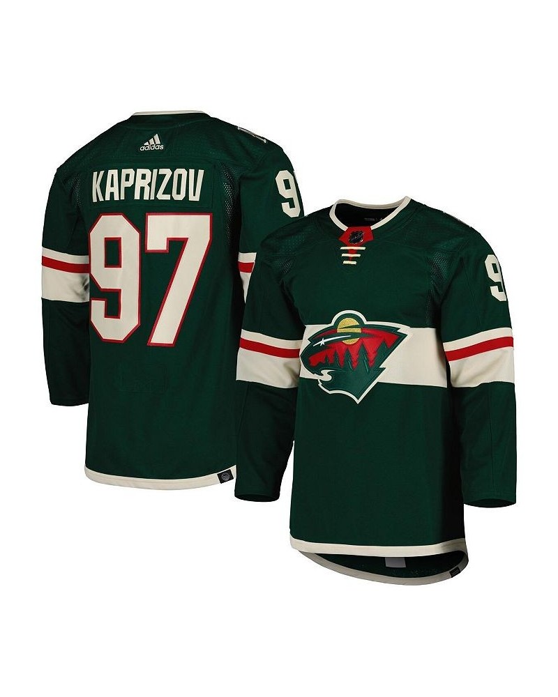 Men's Kirill Kaprizov Green Minnesota Wild Primegreen Authentic Pro Home Player Jersey $74.62 Jersey