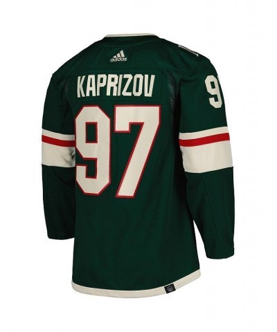 Men's Kirill Kaprizov Green Minnesota Wild Primegreen Authentic Pro Home Player Jersey $74.62 Jersey