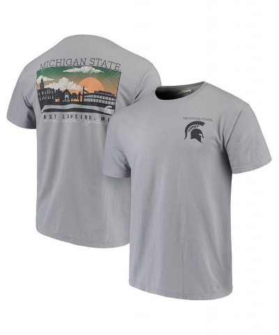 Men's Gray Michigan State Spartans Comfort Colors Campus Scenery T-shirt $23.93 T-Shirts