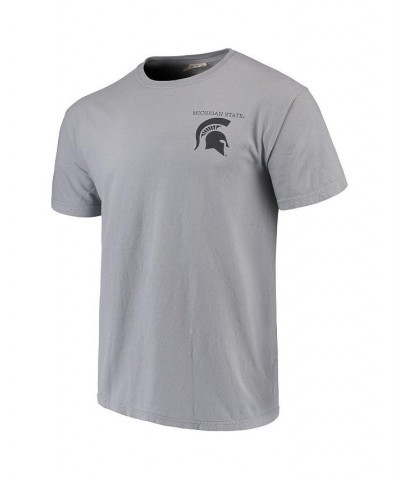 Men's Gray Michigan State Spartans Comfort Colors Campus Scenery T-shirt $23.93 T-Shirts