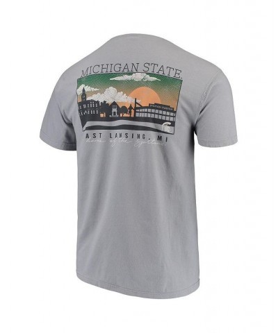 Men's Gray Michigan State Spartans Comfort Colors Campus Scenery T-shirt $23.93 T-Shirts