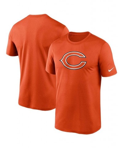 Men's Orange Chicago Bears Logo Essential Legend Performance T-shirt $17.60 T-Shirts