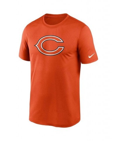 Men's Orange Chicago Bears Logo Essential Legend Performance T-shirt $17.60 T-Shirts