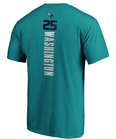 Men's PJ Washington Teal Charlotte Hornets Playmaker Name and Number Team Logo T-shirt $16.32 T-Shirts