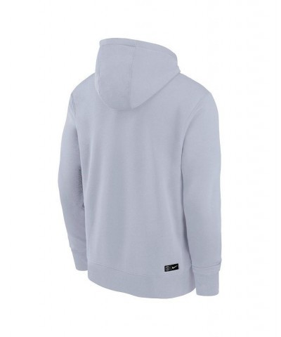 Men's Gray Paris Saint-Germain Fleece Pullover Hoodie $30.00 Sweatshirt