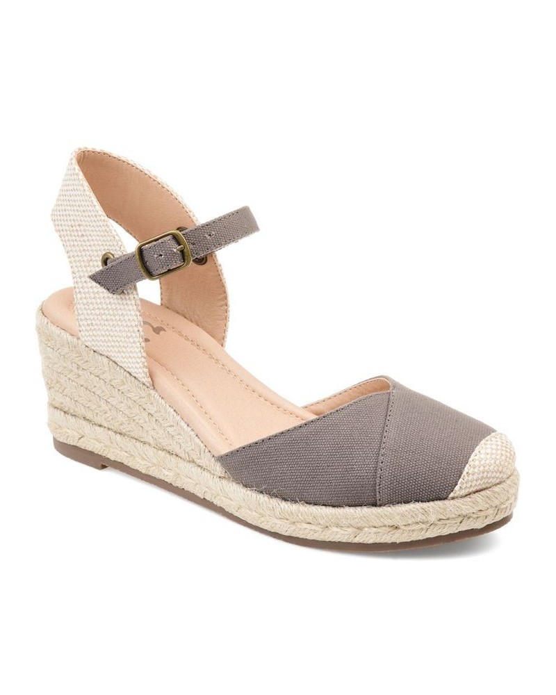 Women's Ashlyn Espadrille Sandals Gray $40.00 Shoes