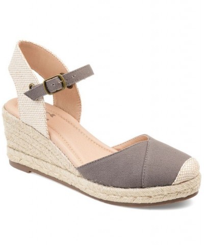 Women's Ashlyn Espadrille Sandals Gray $40.00 Shoes