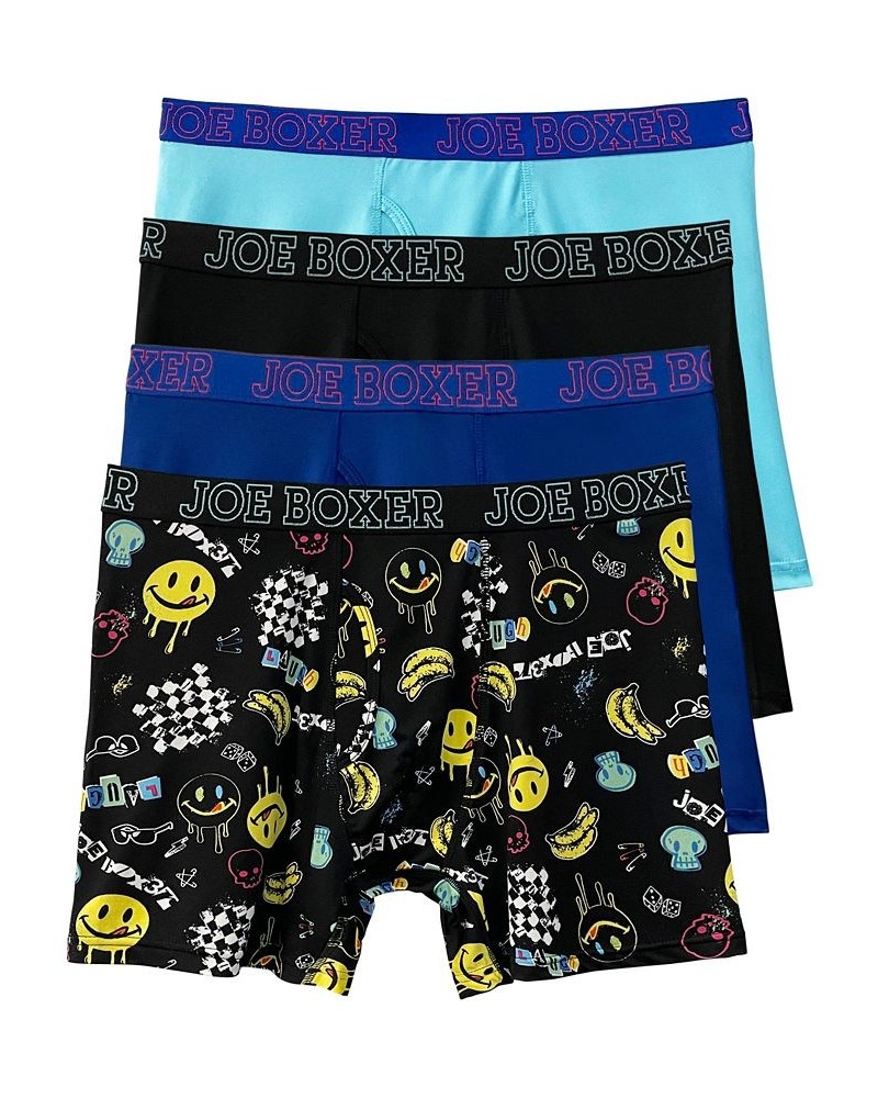 Men's Graffiti Performance Boxer Briefs, Pack of 4 $24.00 Underwear