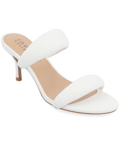 Women's Mellody Puff Heels White $50.34 Shoes