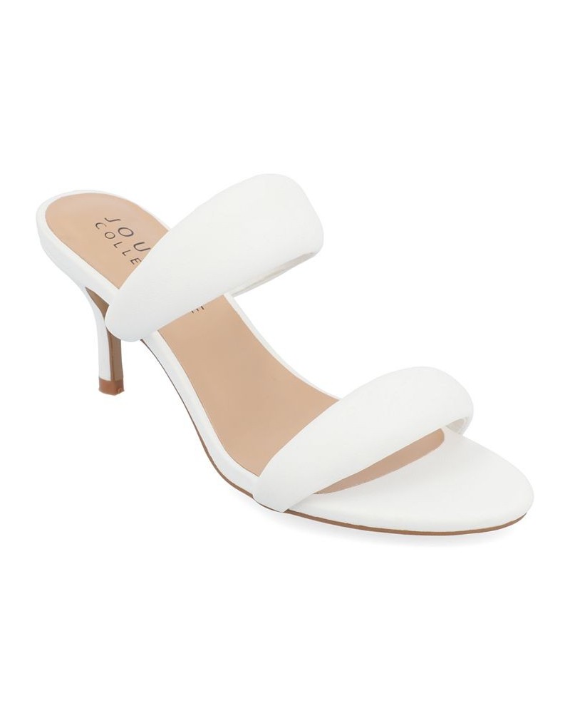 Women's Mellody Puff Heels White $50.34 Shoes